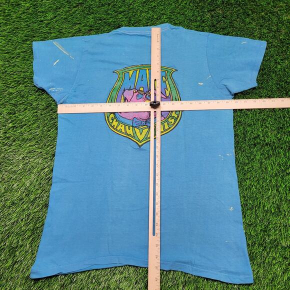 RARE Vintage 1973 Roach Studios "Male Chauvinist" T-Shirt Mens Small - Picture 10 of 14